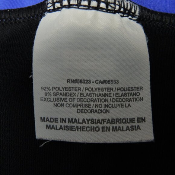 4/$25 Nike Capri Workout Pants Black with Purple Size Large - Picture 6 of 8